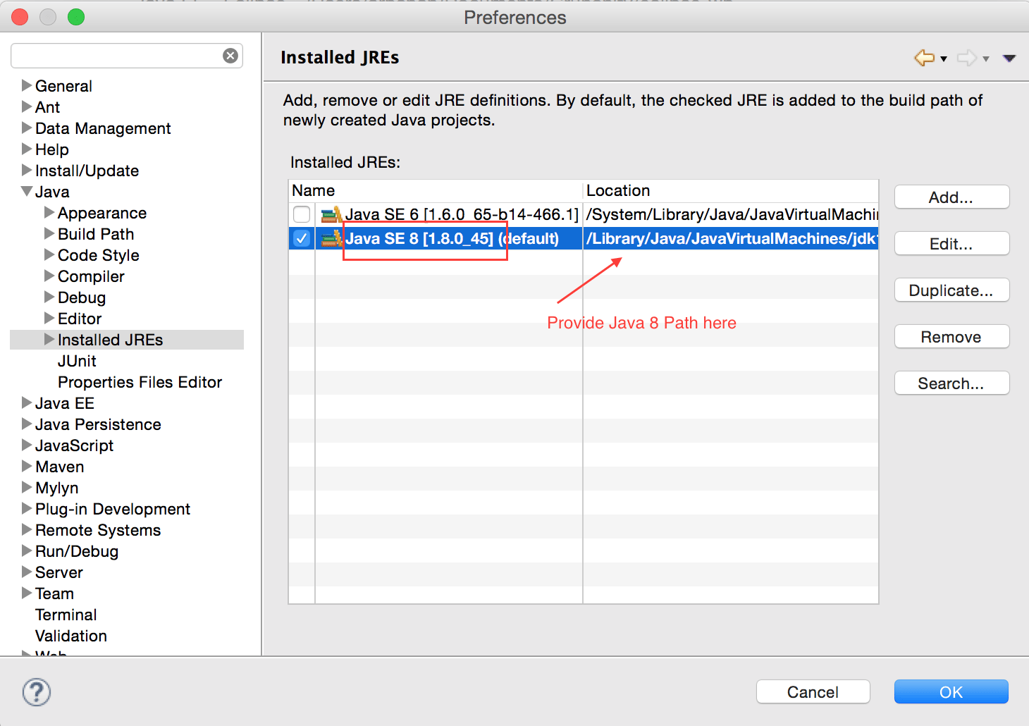 Eclipse download mac os x